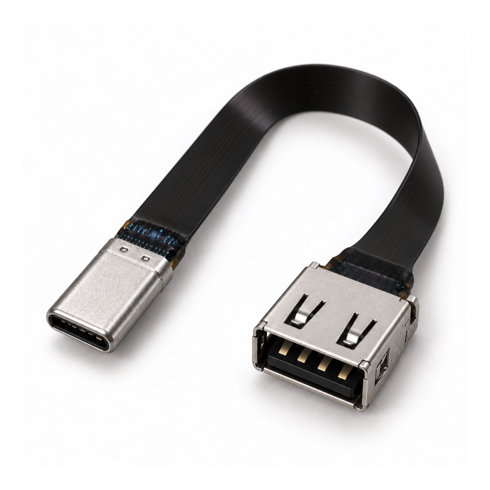中国 USB-C 公头到 USB-A 母头 FPC 适配器电缆 制造商