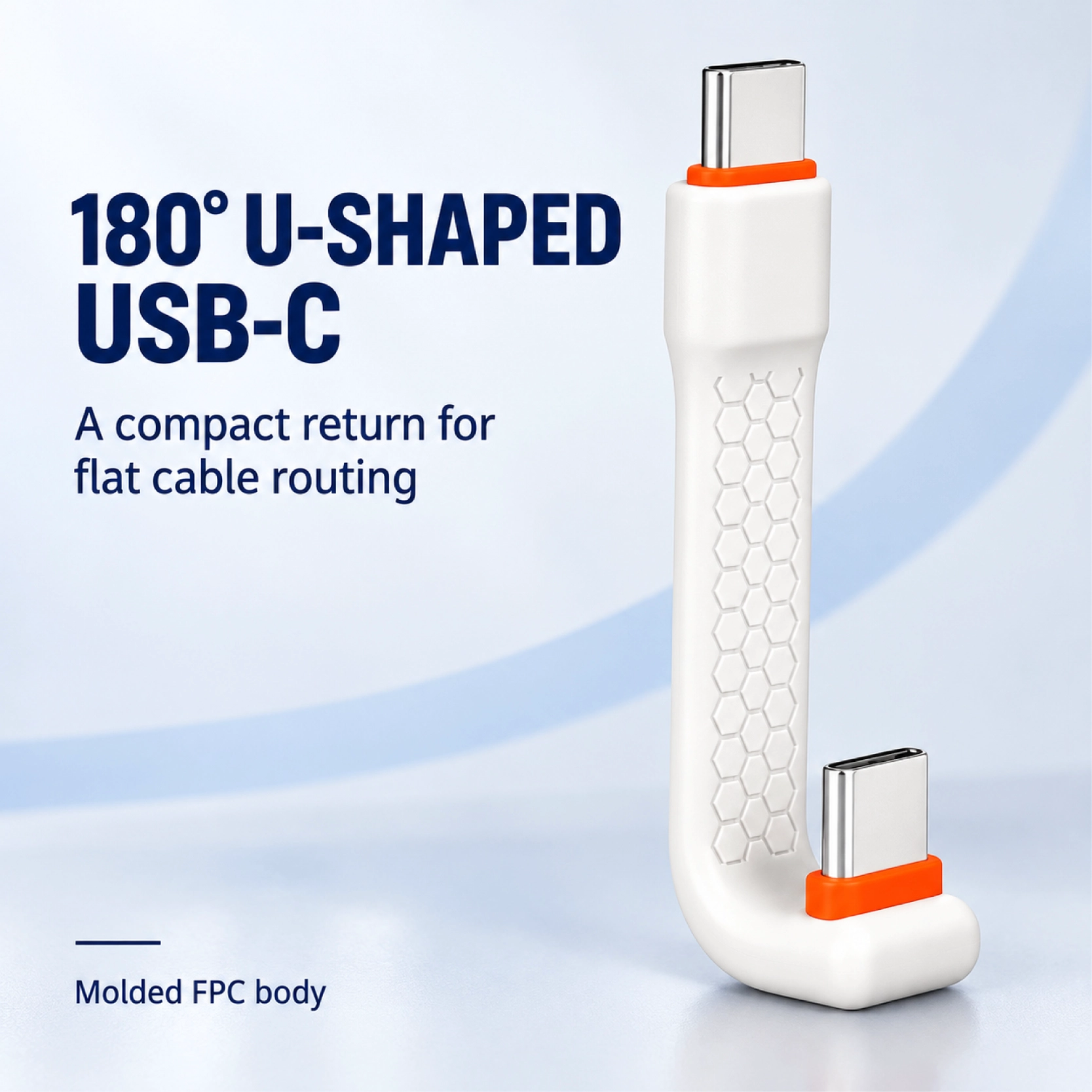 China 180 Degree U-Shaped USB-C FPC Cable manufacturer