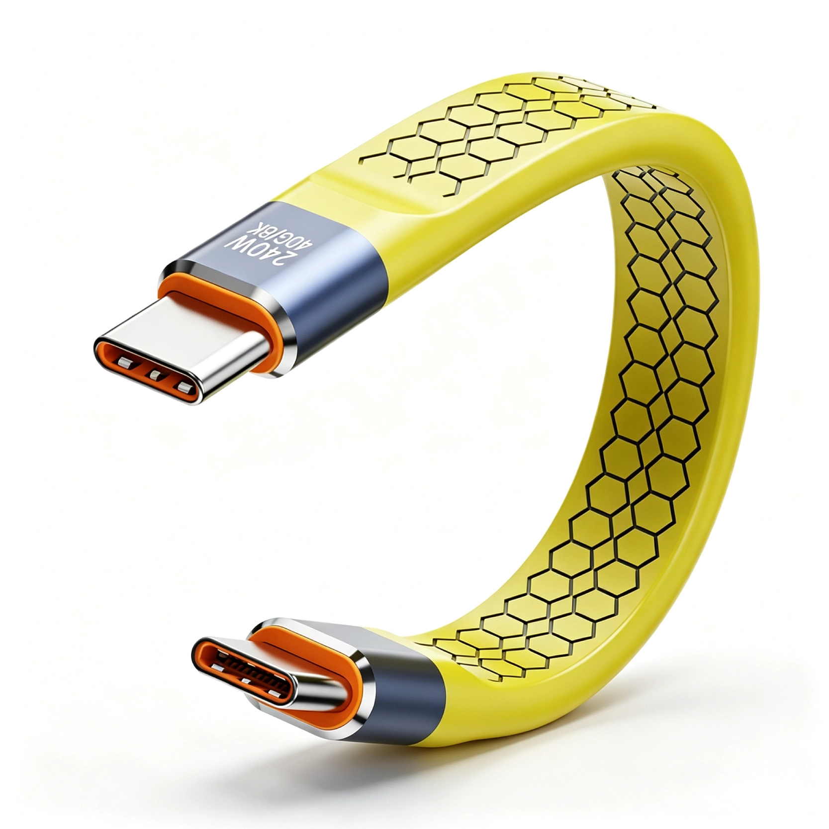 China 40 Gbit/s 240 W flaches USB-C-Kabel mit umspritztem FPC Hersteller