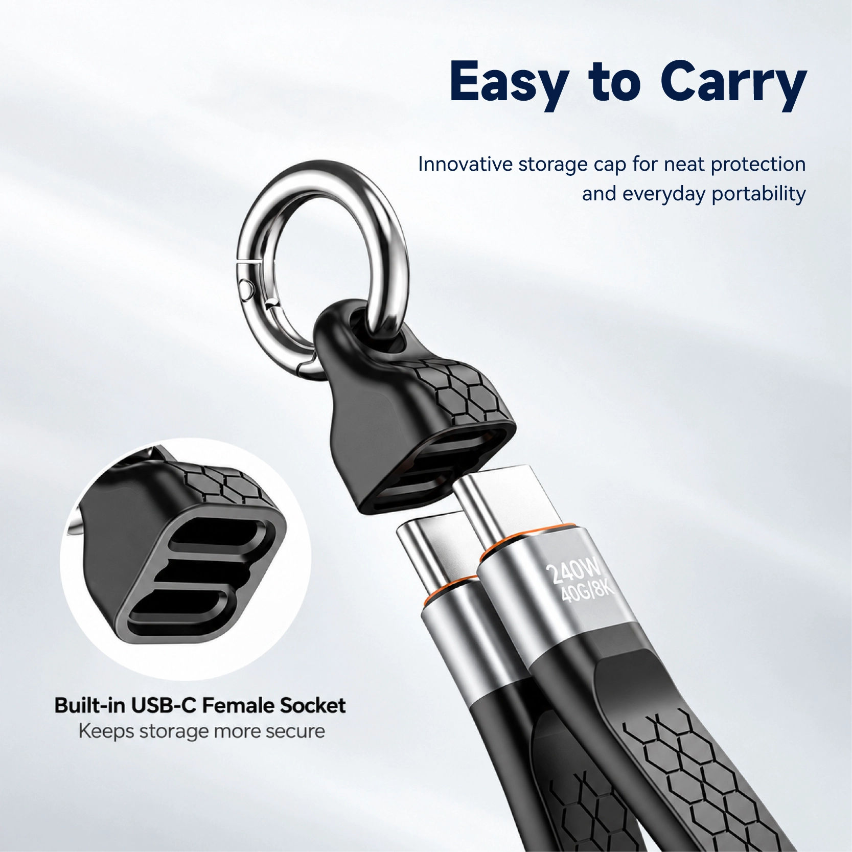 China 40 Gbit/s 240 W flaches USB-C-Kabel mit umspritztem FPC Hersteller