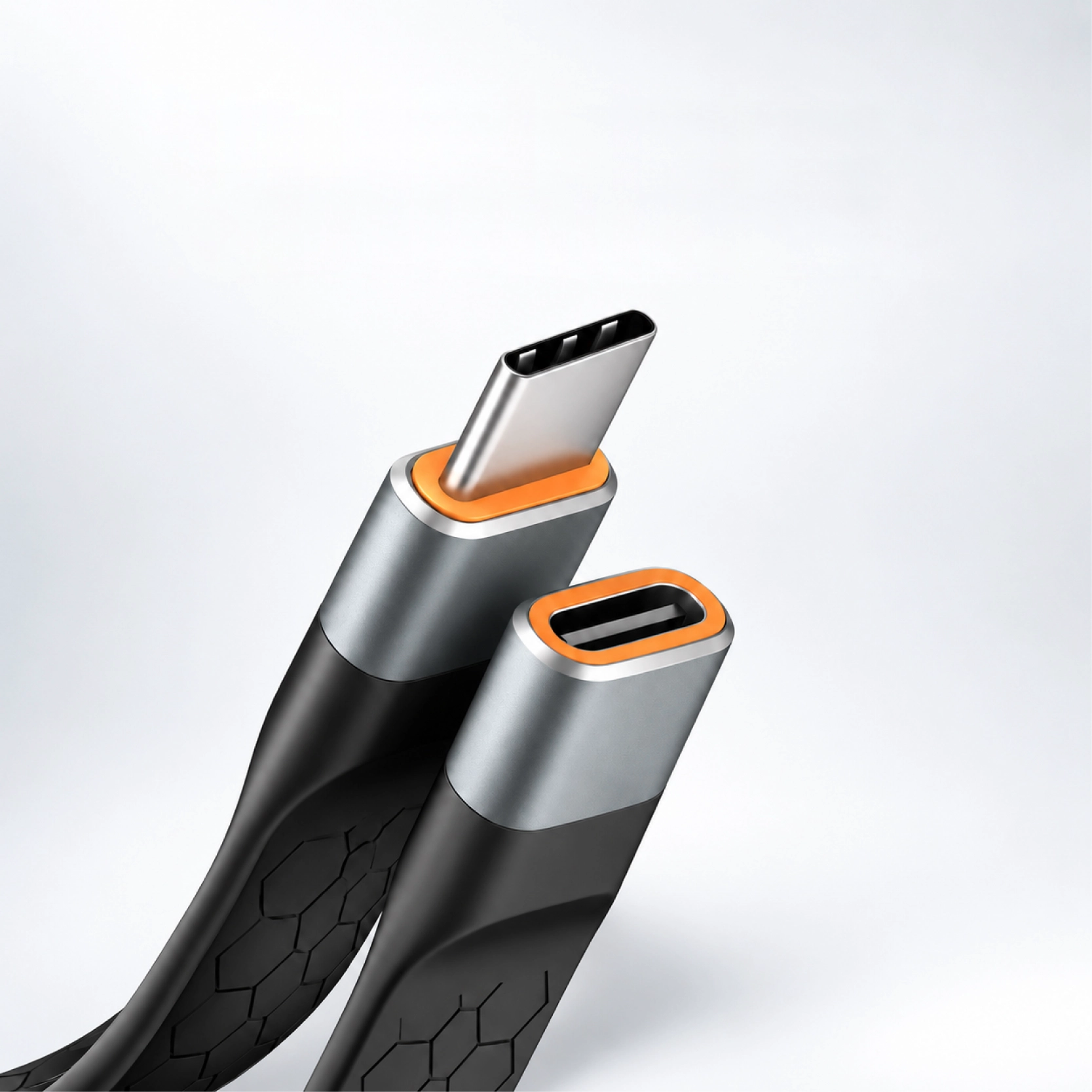 China Cabo de extensão plano USB-C FPC com corpo sobremoldado fabricante