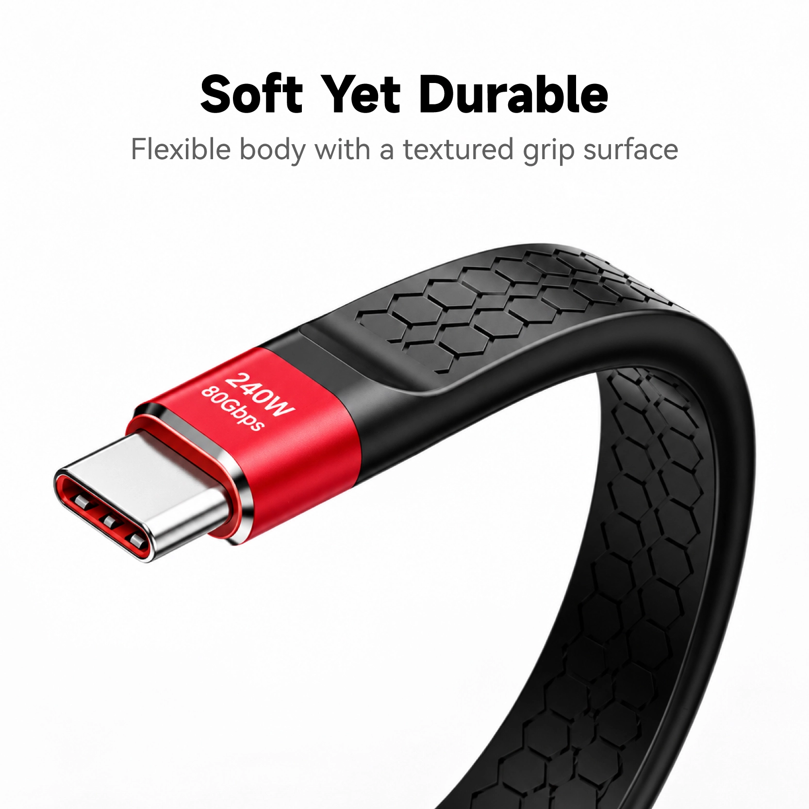 porcelana Cable plano USB-C macho a macho FPC de 80 Gbps fabricante