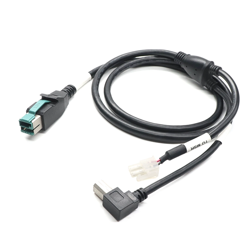 Cina ALIMENTAZIONE DA 12 V USB a USB-B ad angolo retto e cavo di alimentazione a 2 pin produttore