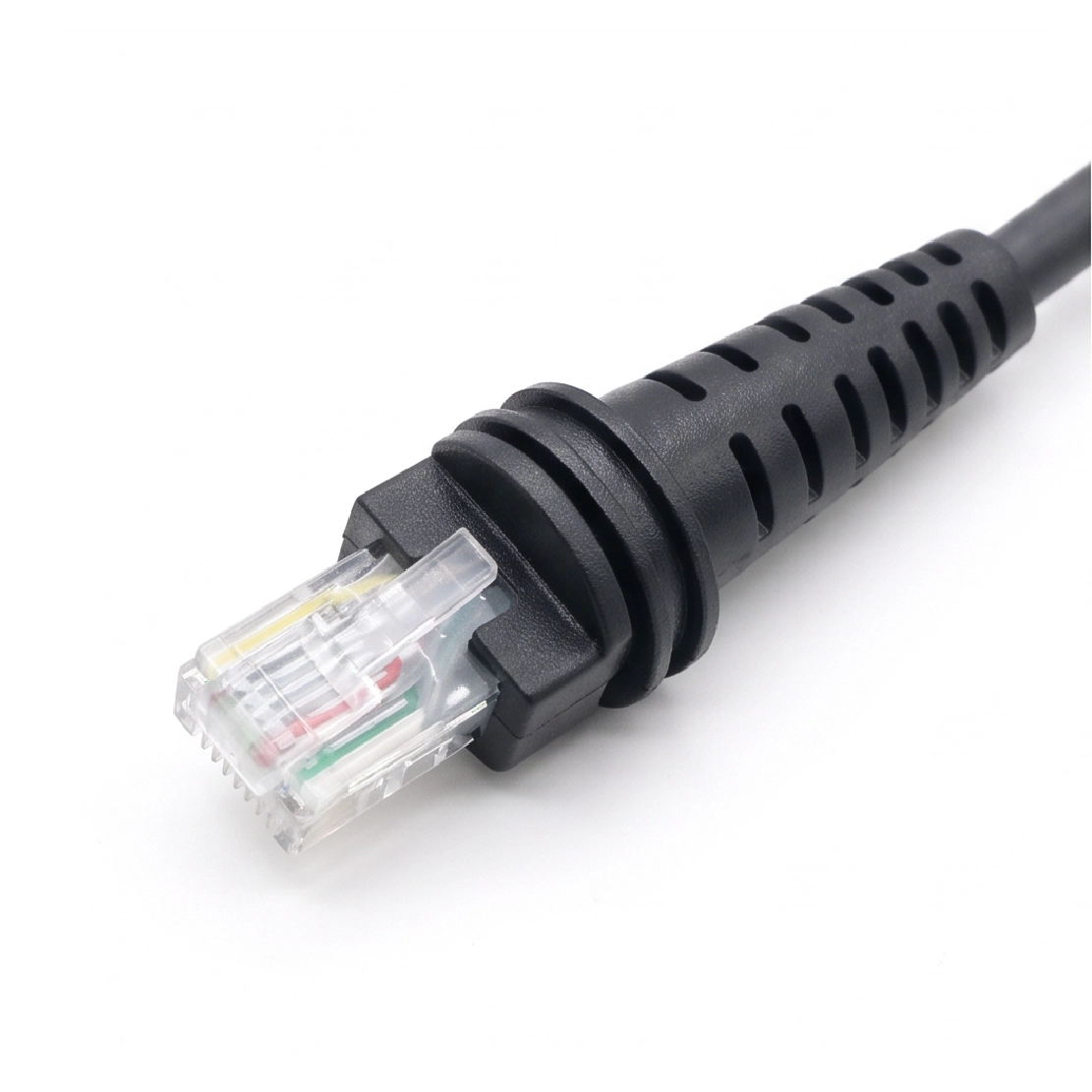 porcelana Cable de escáner PoweredUSB en espiral para escáneres de códigos de barras portátiles fabricante