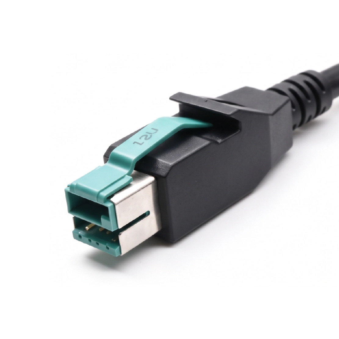 porcelana Cable de escáner PoweredUSB en espiral para escáneres de códigos de barras portátiles fabricante