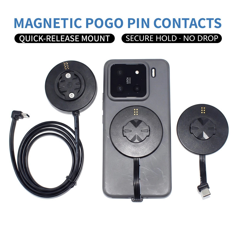 Chine Support de téléphone de chargement Pogo Pin pour guidon de moto et de vélo fabricant