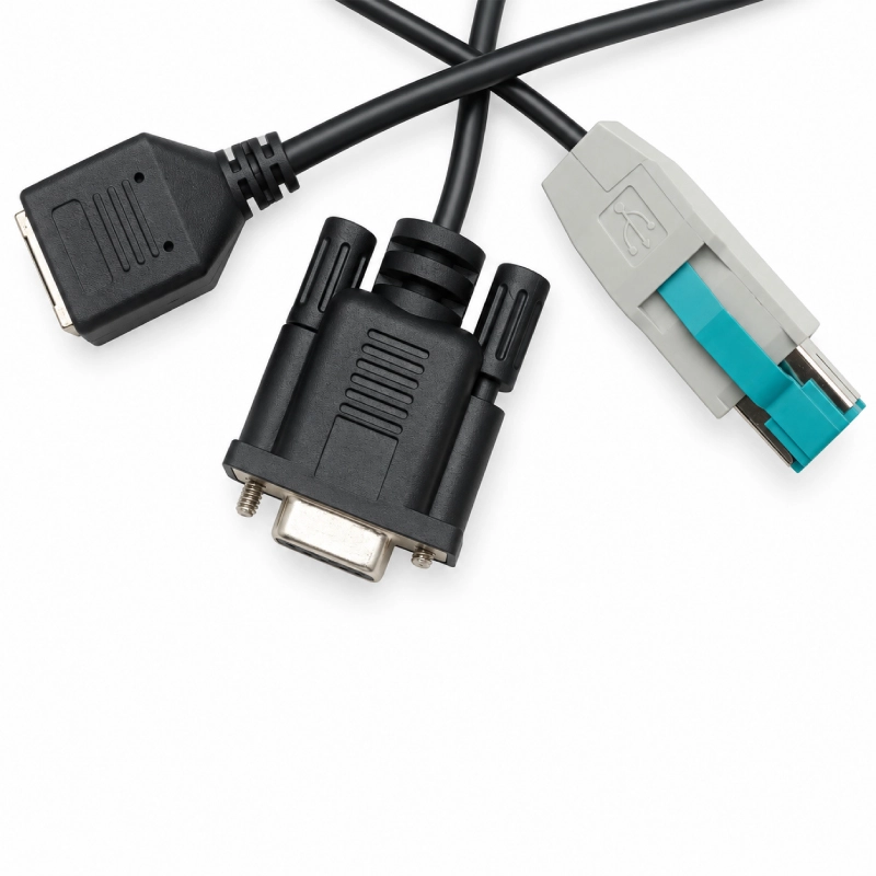porcelana Conjunto de cables PoweredUSB DB9 y RJ12 personalizados fabricante