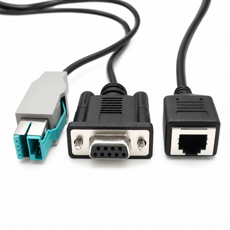 porcelana Conjunto de cables PoweredUSB DB9 y RJ12 personalizados fabricante