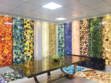 Luxury and noble wall panel - gemstone slab