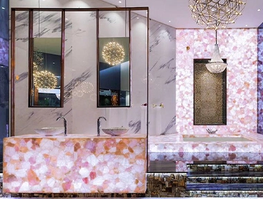 Semi-precious stones decoration refresh your life experience