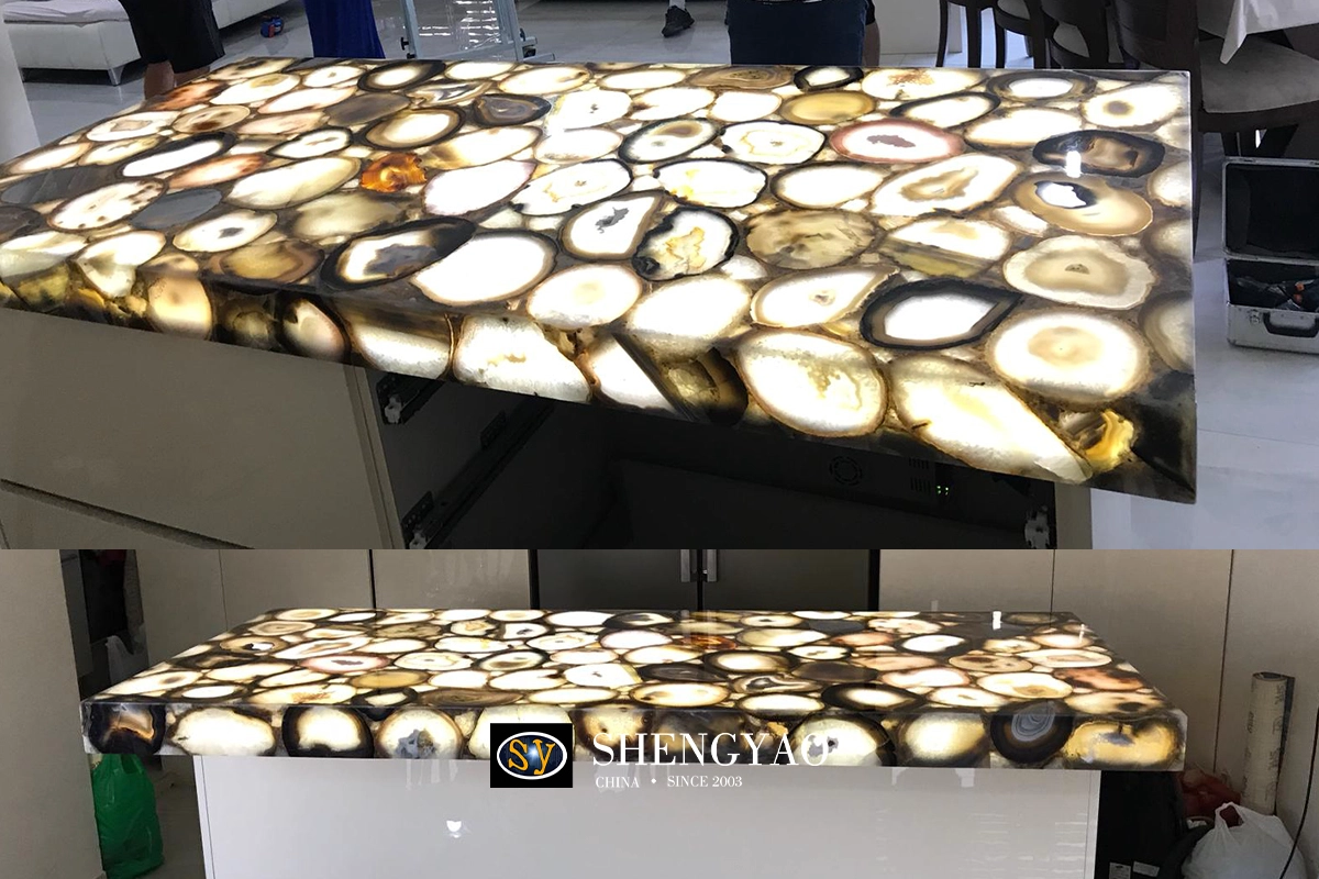 agate countertop slab