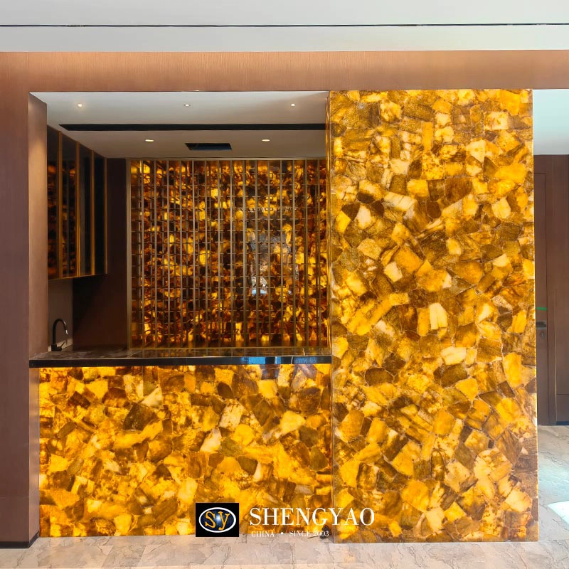Semi Precious Stone Project Showcase | Yellow Crystal Bar Space
