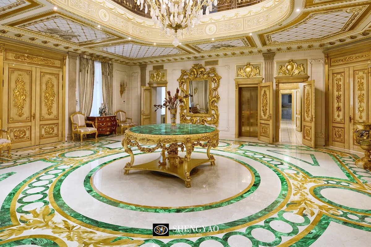 Green Malachite Flooring