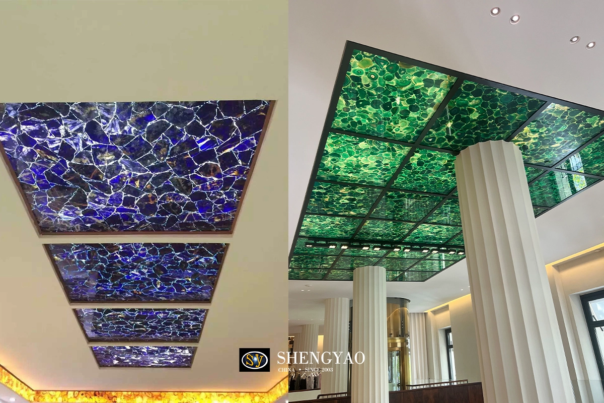 semi precious stone ceiling