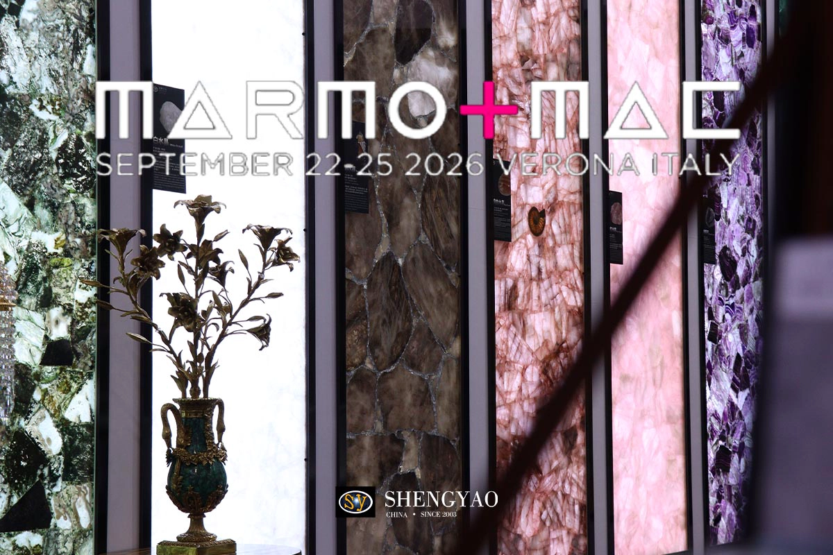 تعرف على Shengyao Gemstone في Marmomac 2026 – جناح D2-D3 1