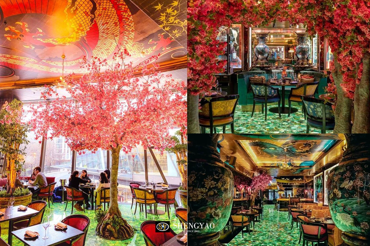  Ladrilho de piso de pedra ágata verde retroiluminado para restaurante