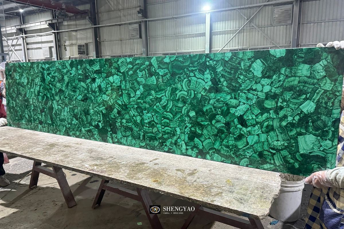  Lastra di malachite a prezzo di fabbrica all'ingrosso