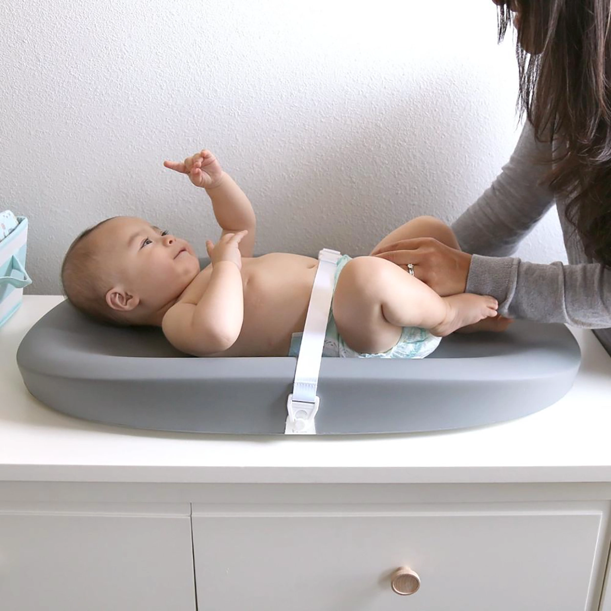 Almohadilla reclinable para cambiar pañales para niños impermeable de poliuretano Pu