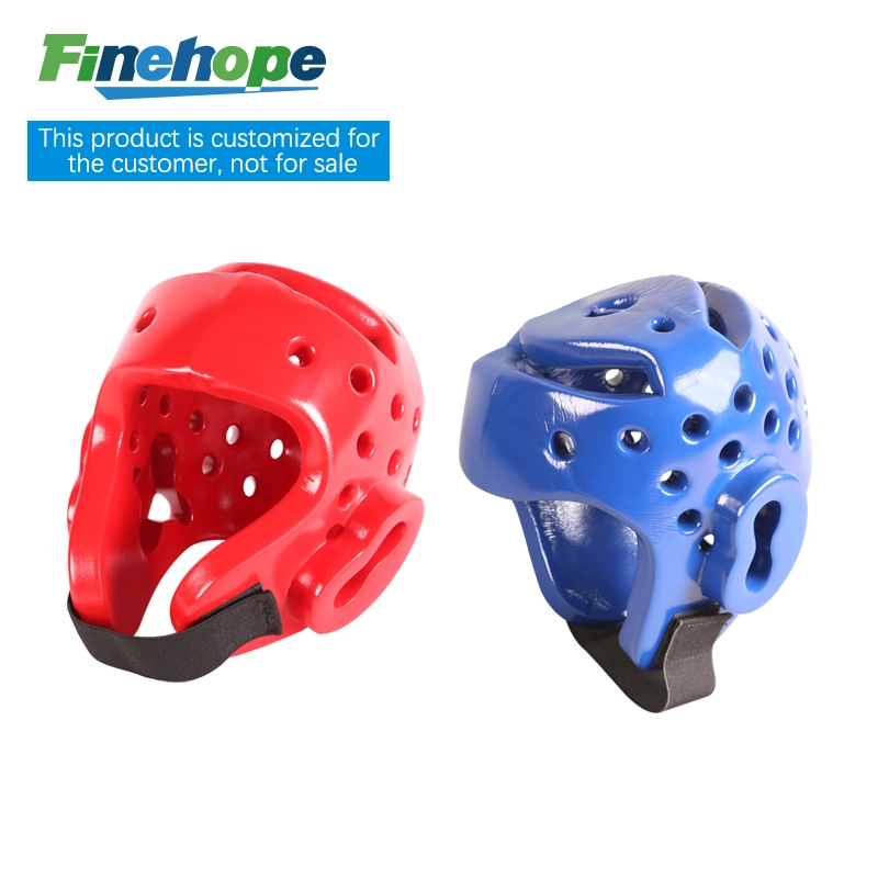Finehope taekwondo protetor de cabeça de espuma protetor de capacete capacete azul taekwondo