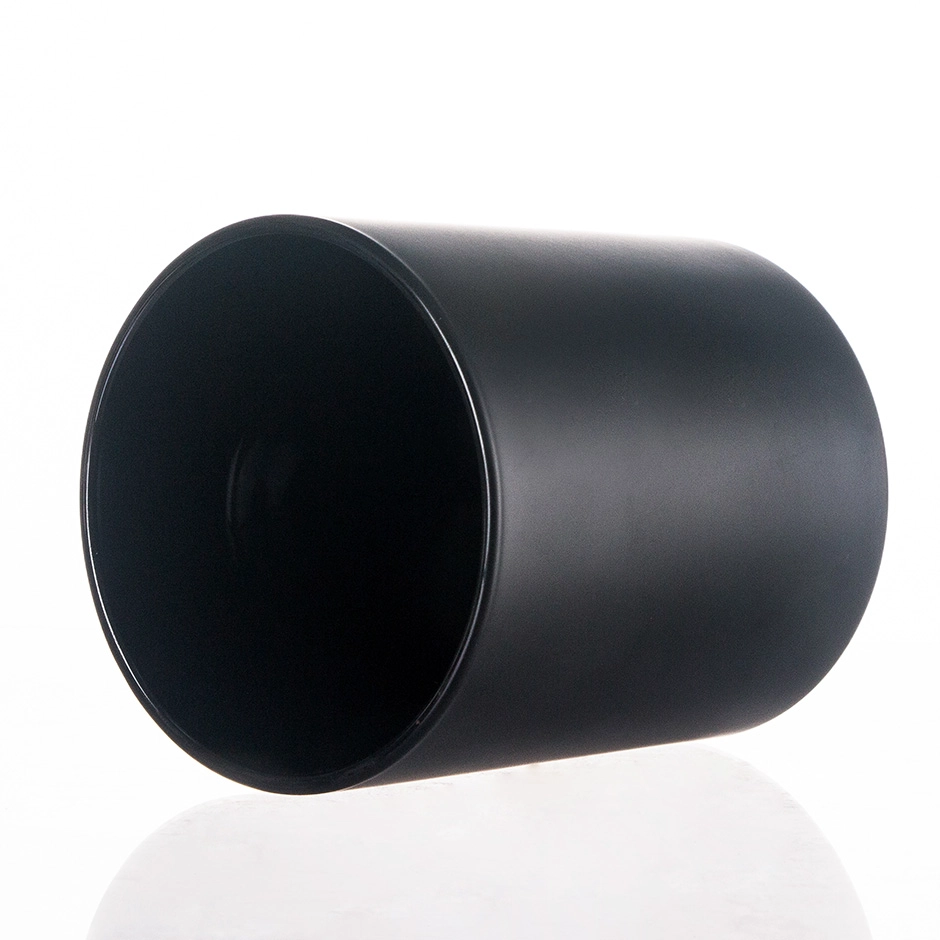 Matte Black Glass Candle Jar 11oz Wholesale