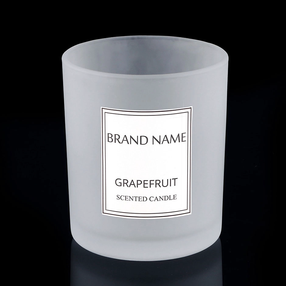 frosted glass candle holders