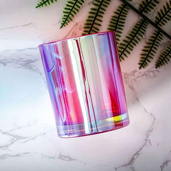 cupwind iridescent candle holder orchid 8oz