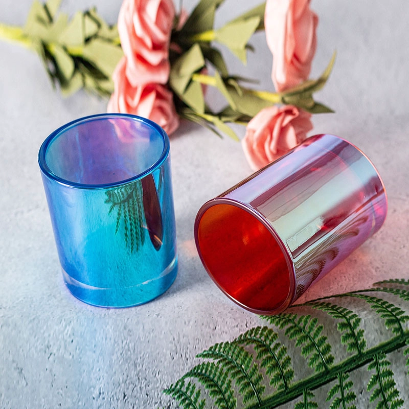 Iridescent Candle Holder Orchid 8oz
