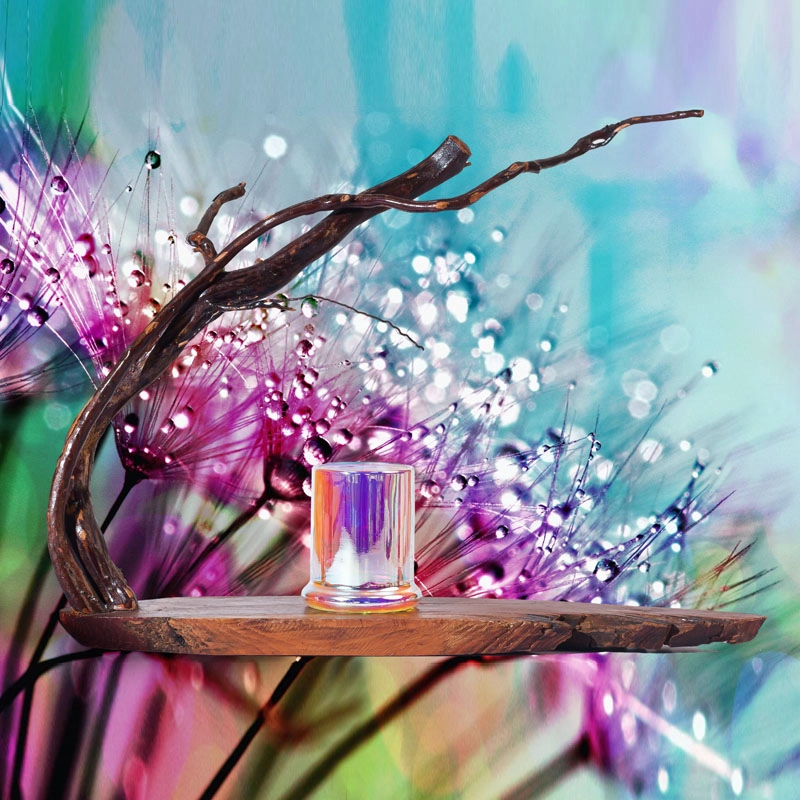 Candle Jar 2 oz Iridescent Votive Candle Holders