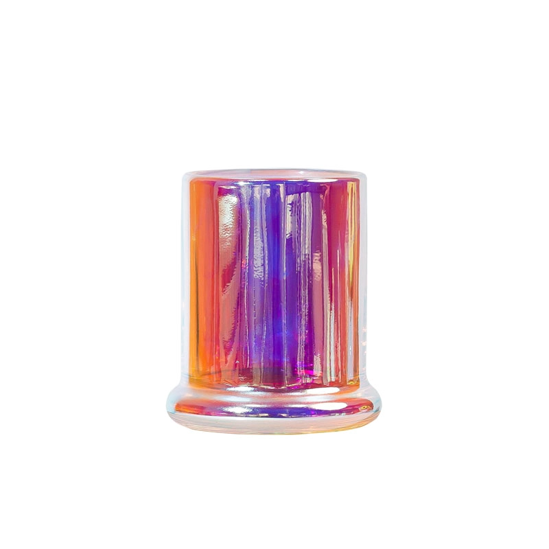 Candle Jar 2 oz Iridescent Votive Candle Holders