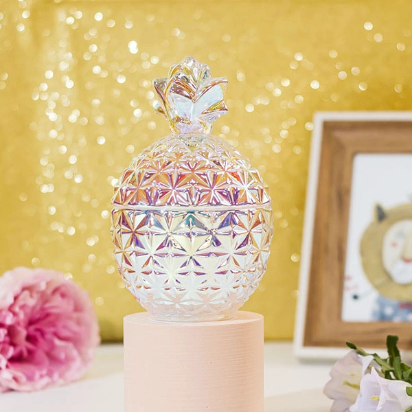 glassware pineapple candle jar