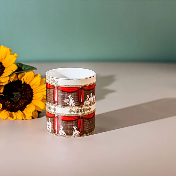 empty ceramic candle jar
