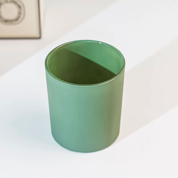 avocado green candle jar