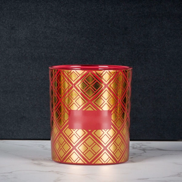 china gold foiling candle jar supplier