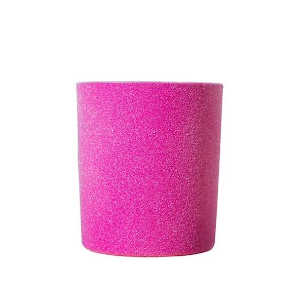 powdery candle holder glass