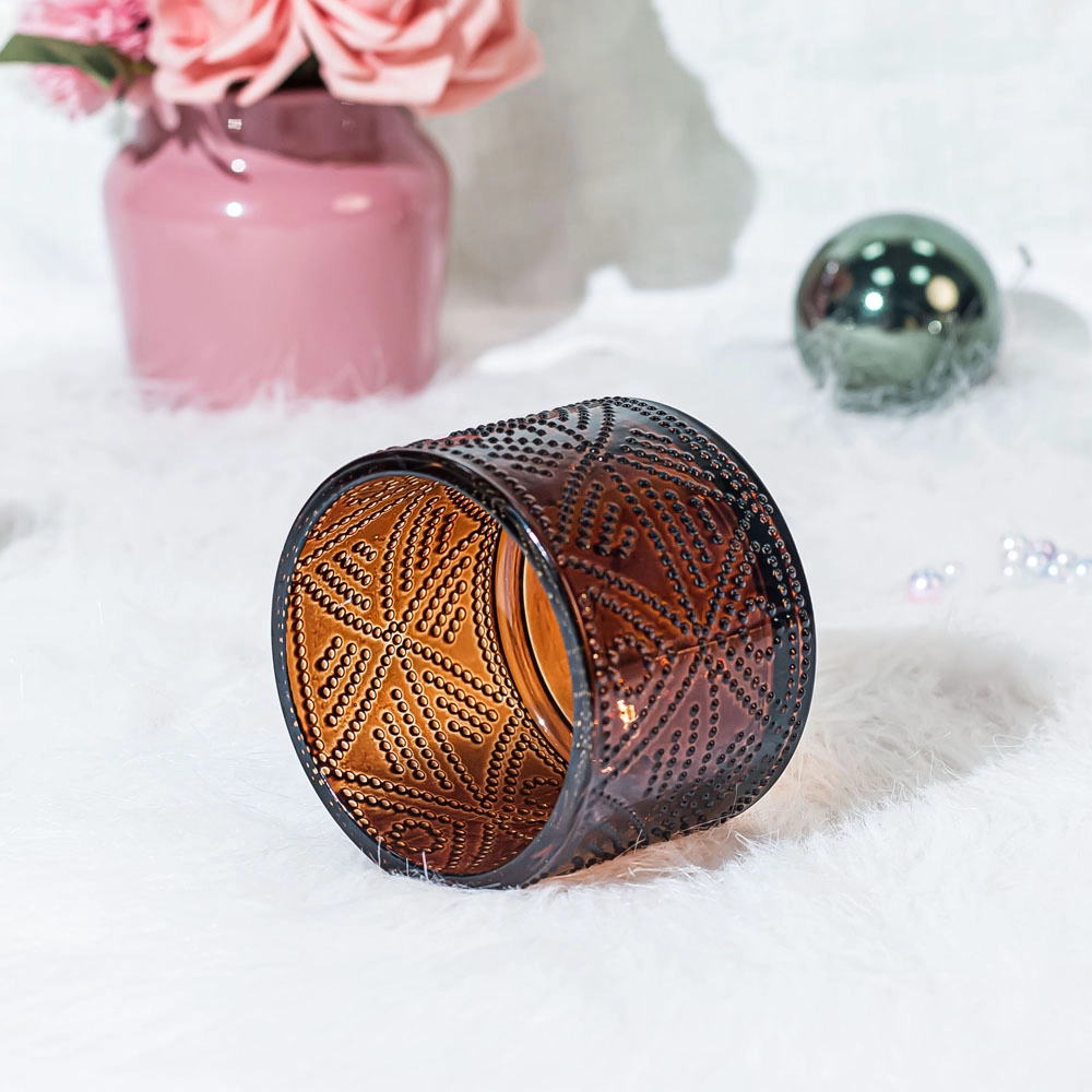 Dostarcz szklany słoik Emtpy Home Fragrances z pokrywką 6 uncji
