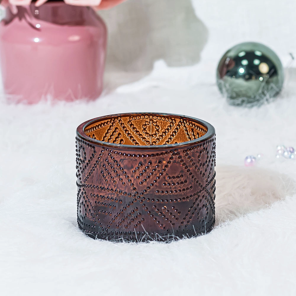 Dostarcz szklany słoik Emtpy Home Fragrances z pokrywką 6 uncji