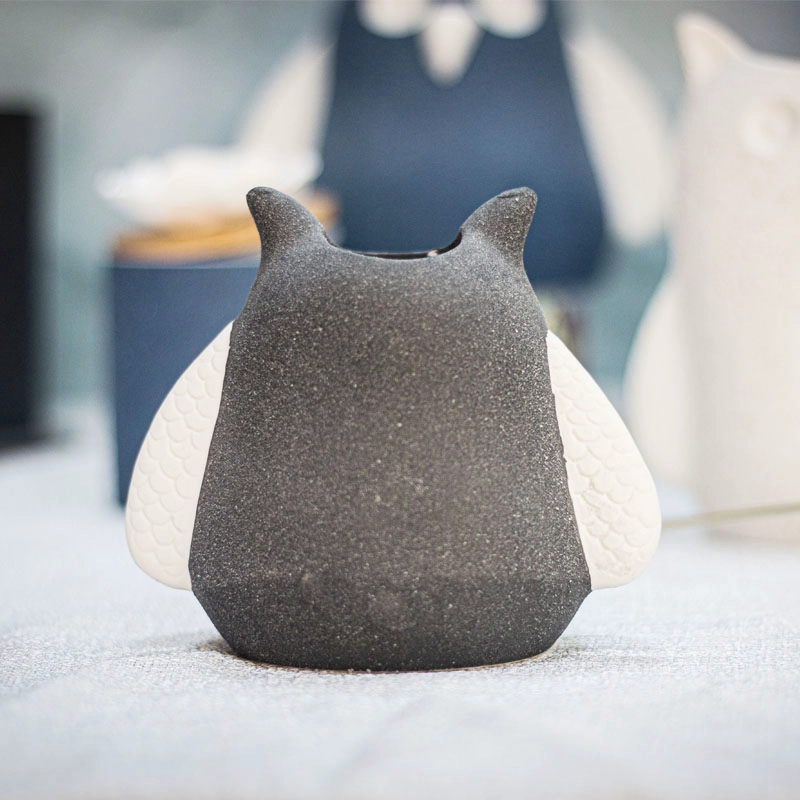 Vaso da tavolo in ceramica Cat Design per arredamento rustico