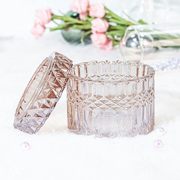 customized glass candle holder