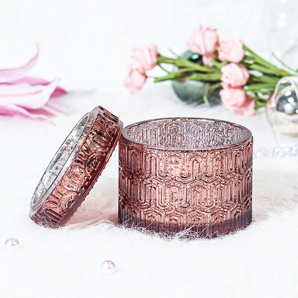customized glass candle holder