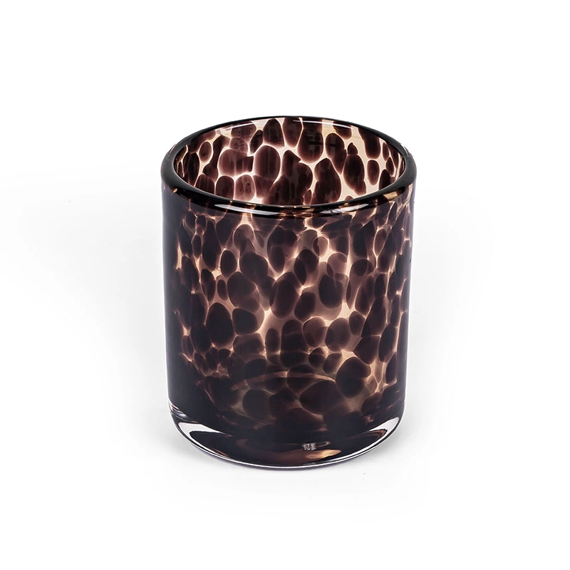 Animal Print 7oz Votive Candle Jar Luxury Glass For Wholesale