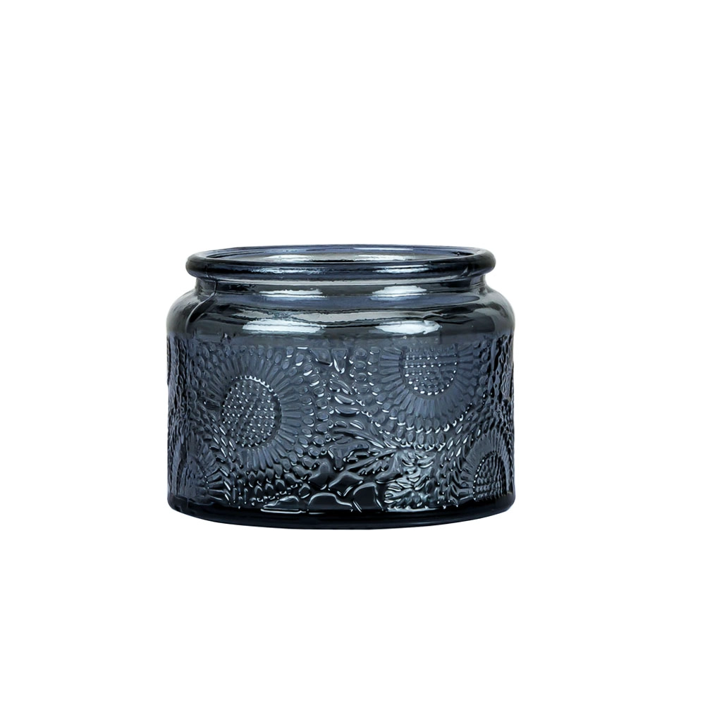 Premium Embossment Apothecary Jars with Printed Tin Lid Capacity 6oz - COPY - alulw9