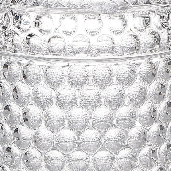 china embossed glass container wholesale