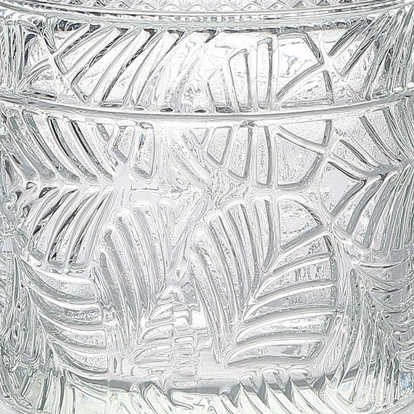 embossed candle jar