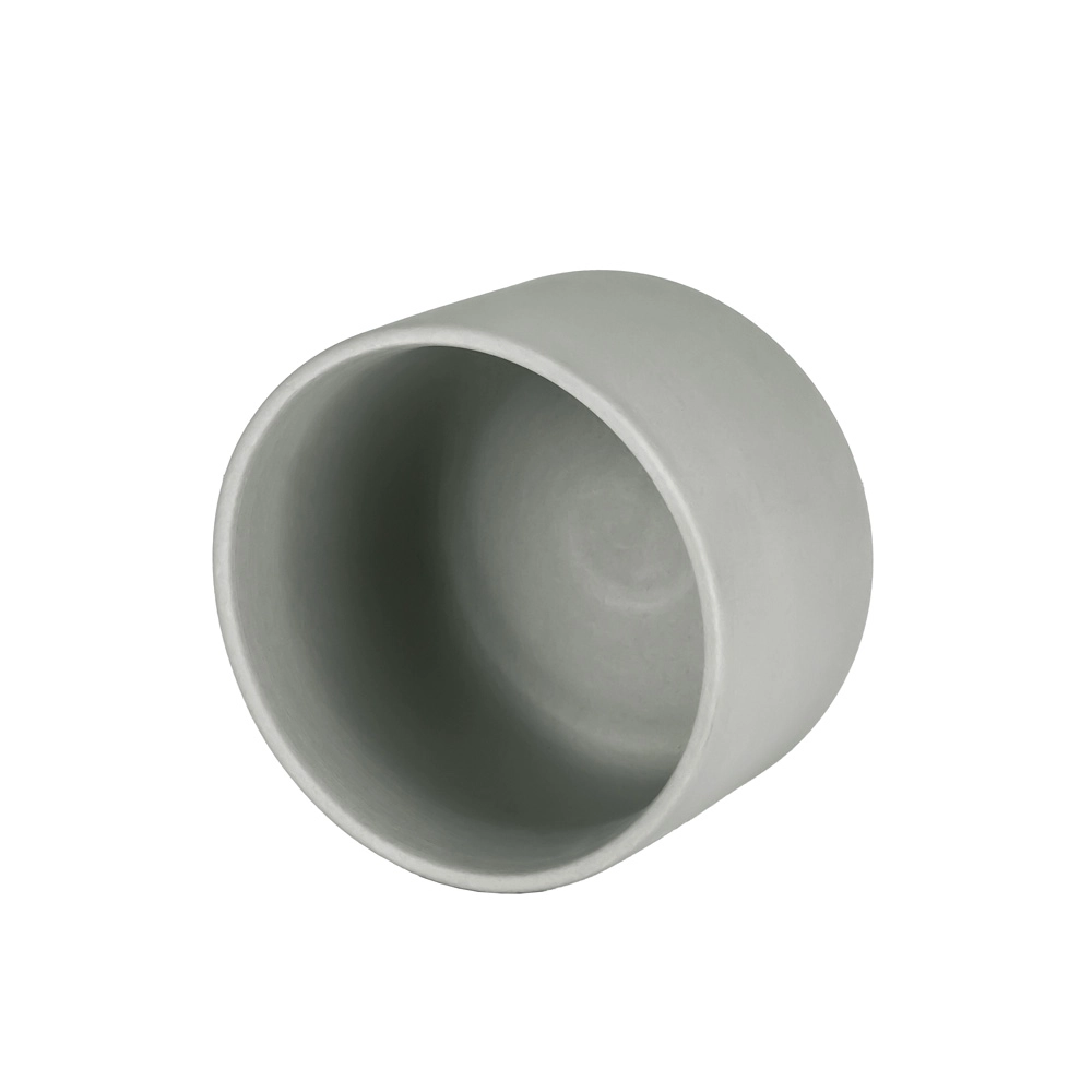 Stock Szary matowy ceramiczny świecznik wotywny