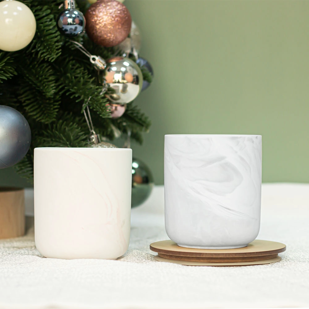 Portacandele votivo in ceramica vuoto da 10 once per fare candele