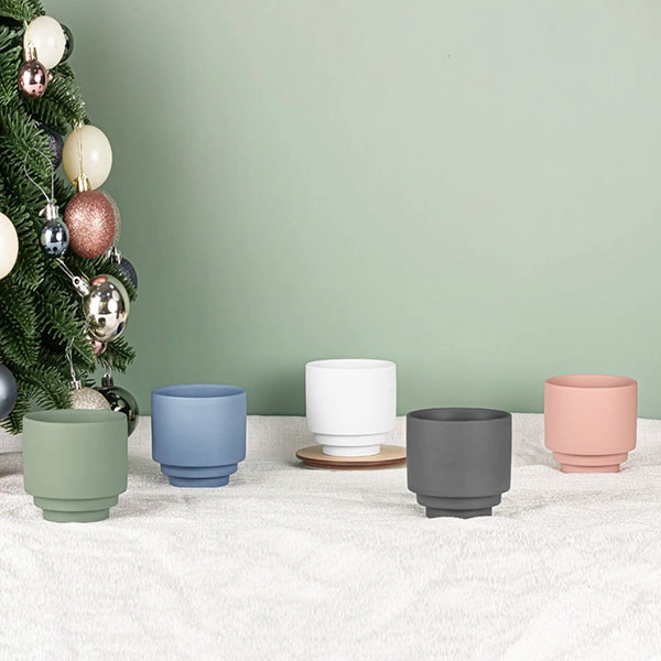 matte ceramic candle bowl