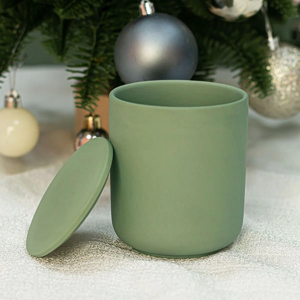 forest ceramic candle holder
