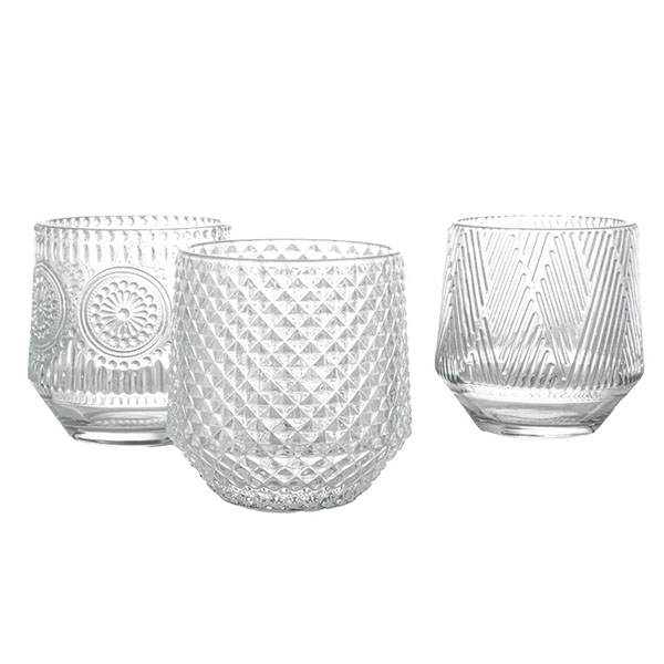 clear candle jar