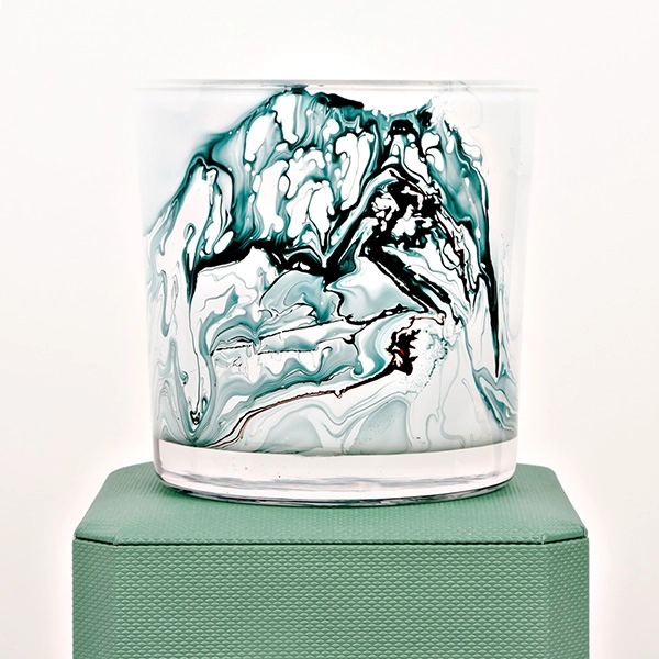 painting glass candle holder