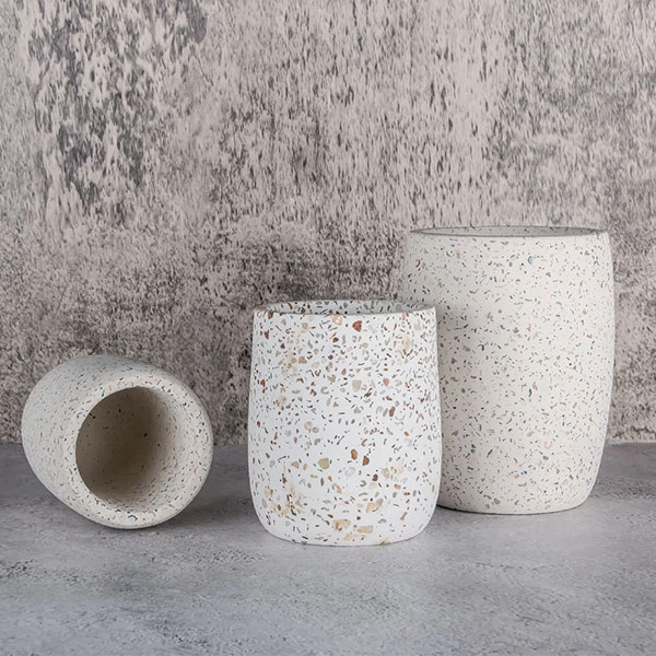 cement candle vessel